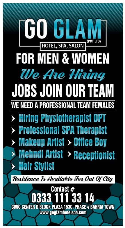 Salon jobs spa job office Boy job receptionist job hotel job office 1