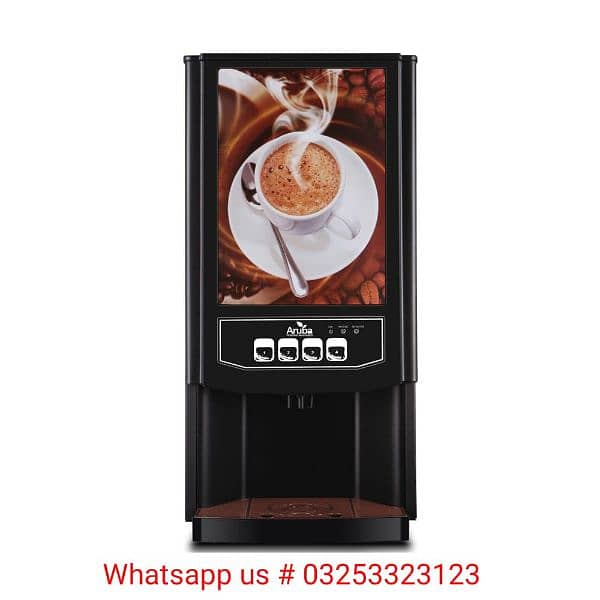 coffee and tea fully automatic vending machines along with premix 1