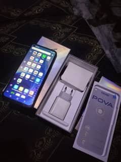 tecno pova 6gb 128gb with box chargr no fult 03217683721 call me