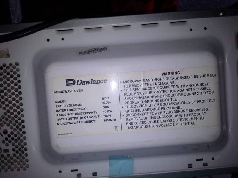 Dawlance MIRCOWAVE OVEN FOR SALE 1