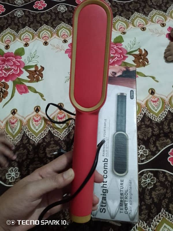 Hair comb straightner 4