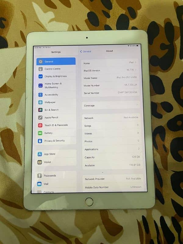 apple ipad pro golden colour 128gb 3