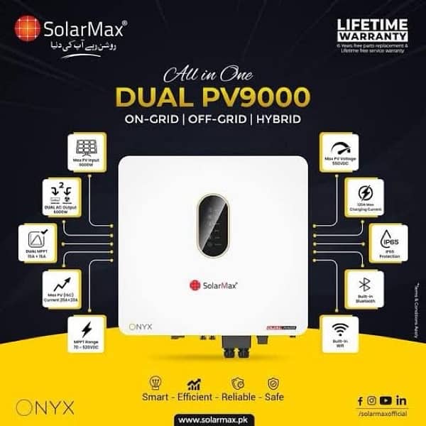 SolarMax Onyx 8kw PV10000+ 48V Hybrid Solar inverter (Installation?) 1