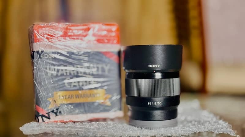 Sony FE 50 mm f1.8 Lens E Mount with in warranty 2