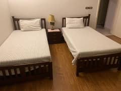 Single Beds with mattress