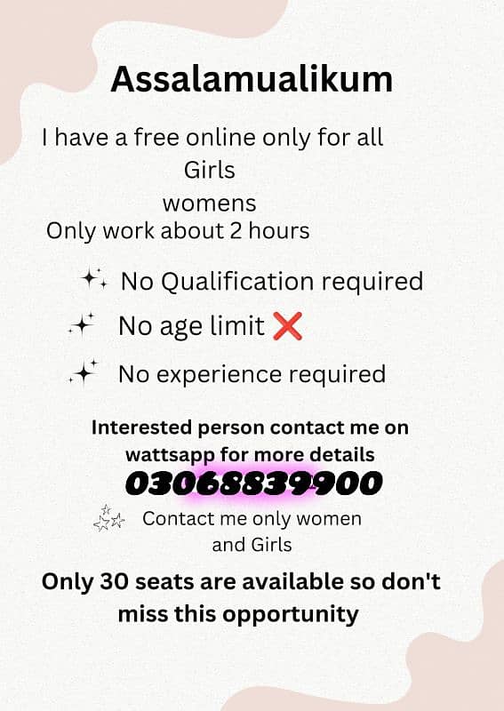 free online work for females 0