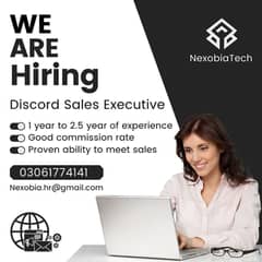 Senior Discord Sales Executive JOB