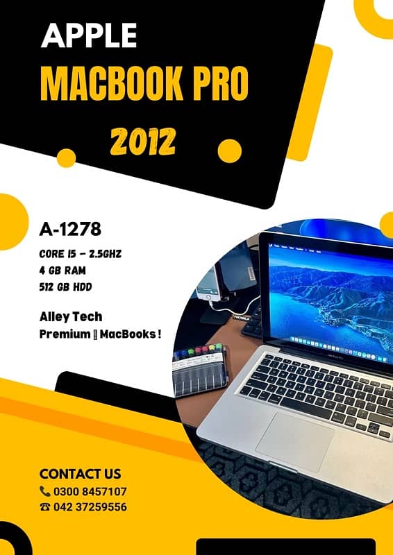 Apple MacBook Pro 2012 3rd Gen Core i5 4GB Ram 500GB HDD 13” Laptop 2