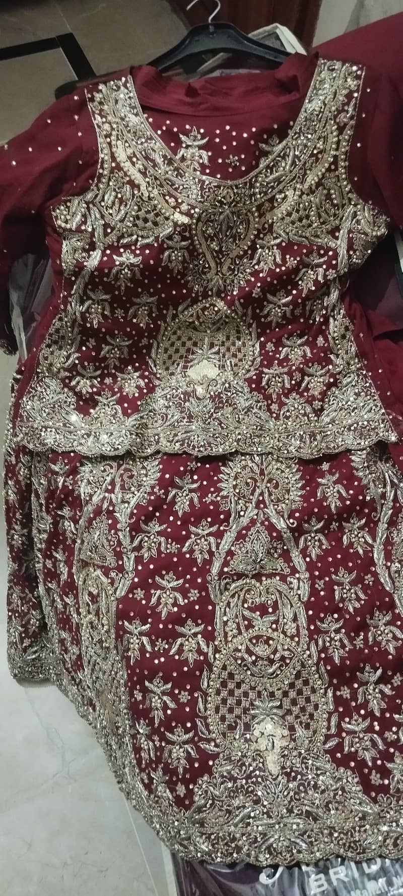 Wedding dress (Maroon Nikkah dress) 1