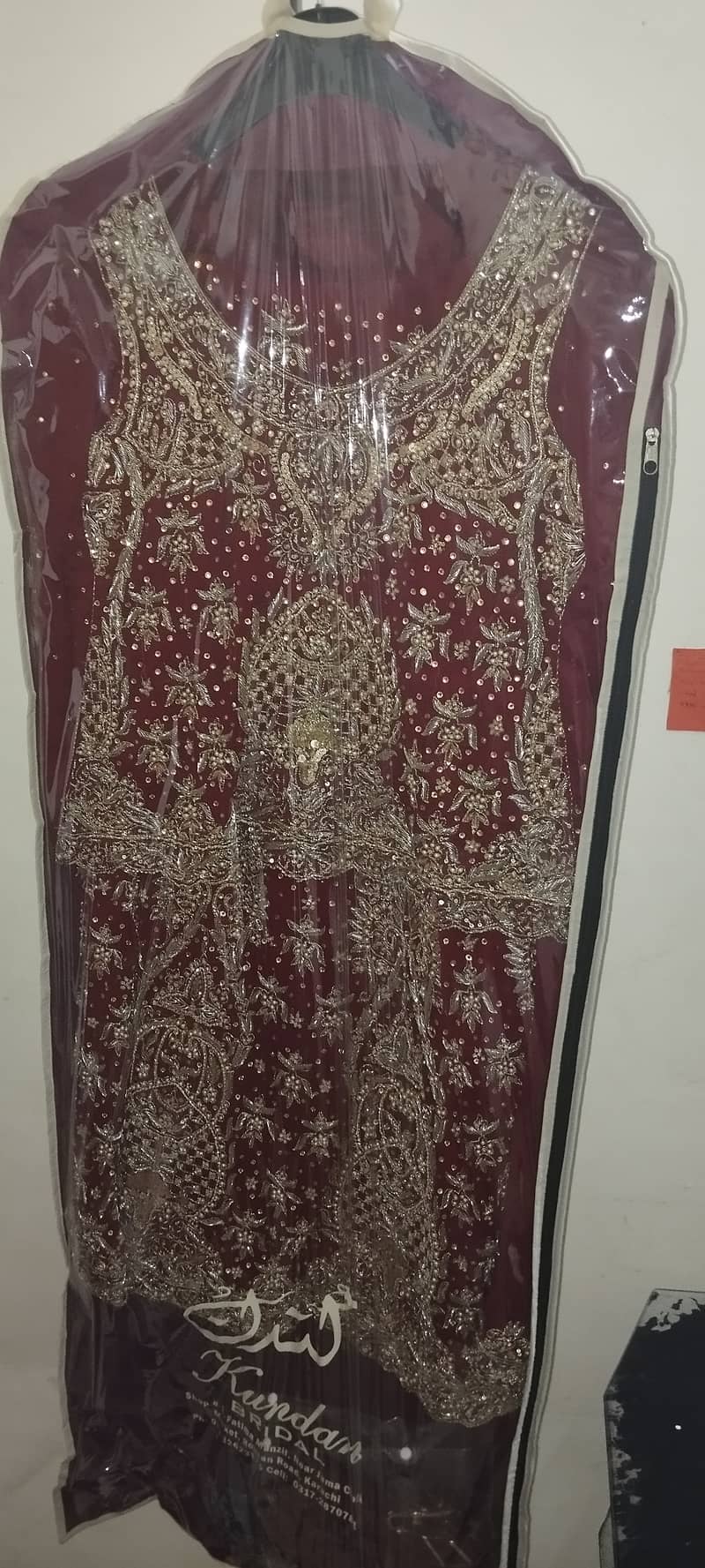 Wedding dress (Maroon Nikkah dress) 3