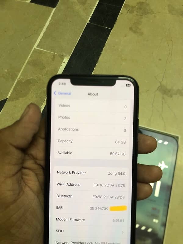 iphone x pta approved 64gb 5