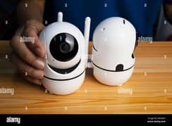 White IP cameras, very popular for security purposes. 0