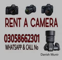 DSLR CAMERA FOR RENT, RENT A CAMERA, DSLR CAMERA ON RENT