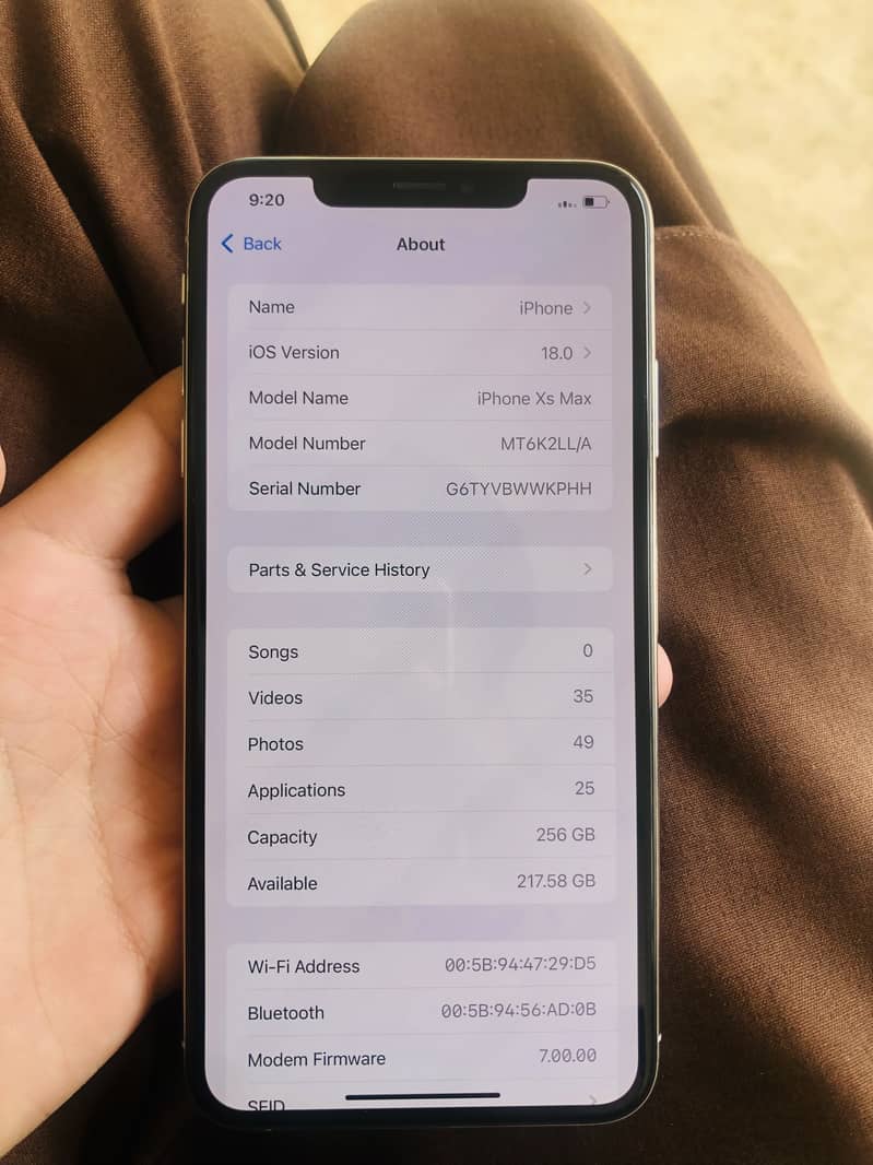 i phone x s max non pta 256 gb 4