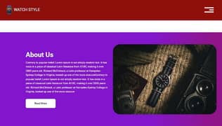 New Watch responsive website for sale 0