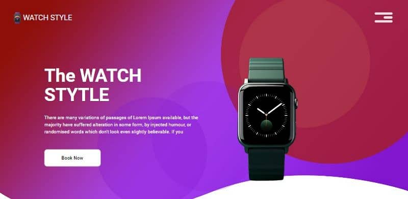 New Watch responsive website for sale 2