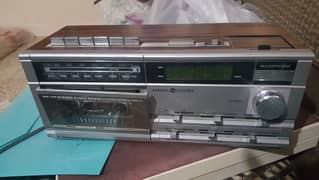 old antique radio and tape recorder off condition