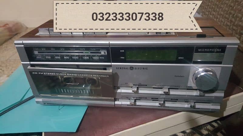 old antique radio and tape recorder off condition 3