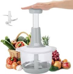 Manual Vegetable Chopper with Easy Push Handle 0