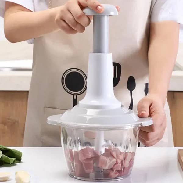 Manual Vegetable Chopper with Easy Push Handle 1