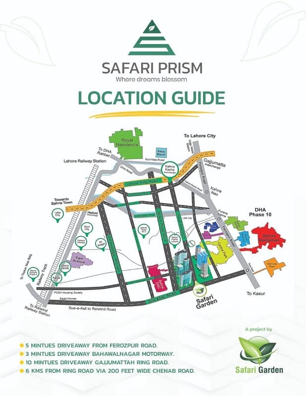 5 Marla Plot available for sale In safari Garden Housing scheme Lahore 1