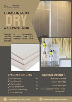 DRY Wall sement bored, gypsum board, Falls ceiling