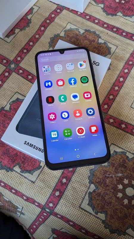 samsung a25 5g full box 8gb ram 256gb only box open full warrenty 1