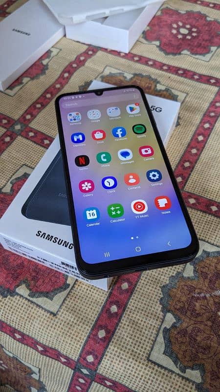 samsung a25 5g full box 8gb ram 256gb only box open full warrenty 2