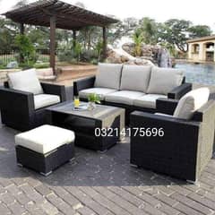 RATTNA GARDEN UPVC FURNITURE SOFA SET CHAIRS TABLE UMBRELLA BENCH