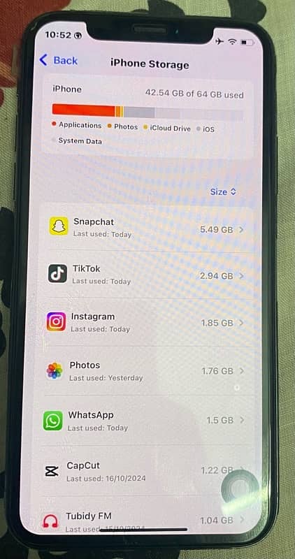 IPhone XS 64 Gb 10/10 condition JV sim 3