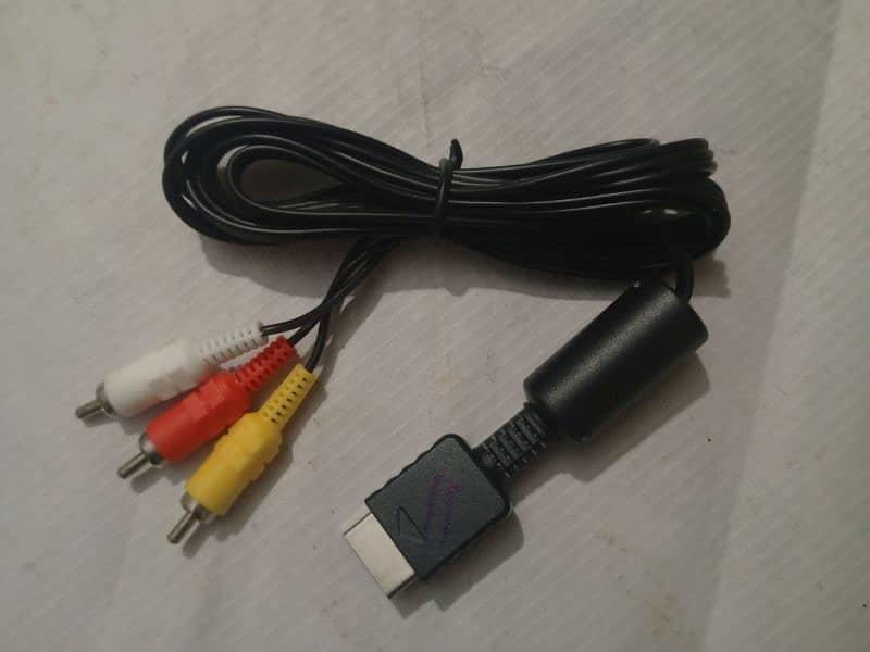 A/V Cable Wire To 3 RCA TV Lead For Playstation PS 1/2/3 System 2