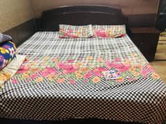 king size bed with spring mattress(10 inches height)