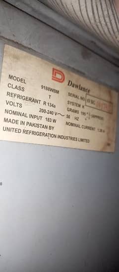 Dawlance Refrigeratorodel 9188