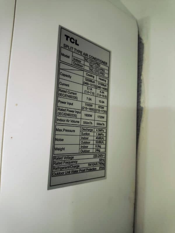 TCL 1 Ton T3 Pro DC Inverter AC for Sale WiFi supported 2