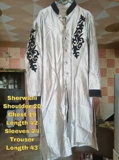 Formal Sherwani one time used available