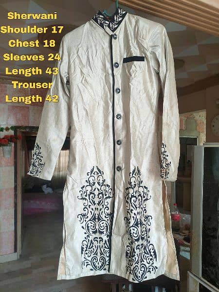 Formal Sherwani one time used available 1