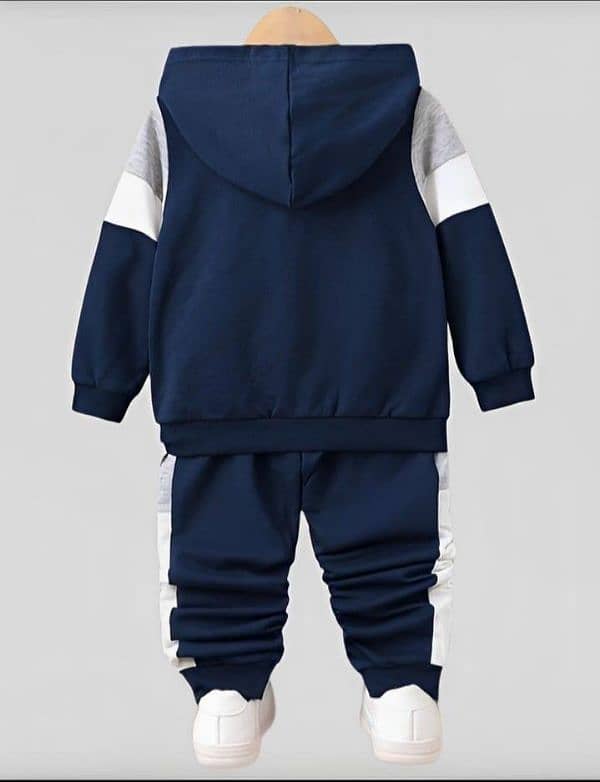 2 pcs buys fleece printed hoodie track suit 1