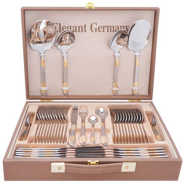 Elegant 52 PCs Cutlery set 18/10 stainless steel cutlery set 0