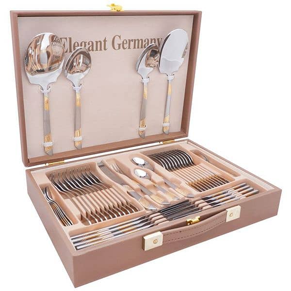 Elegant 52 PCs Cutlery set 18/10 stainless steel cutlery set 2