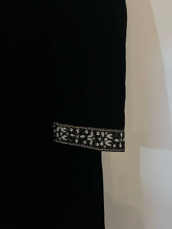 black valvet sherwani 1