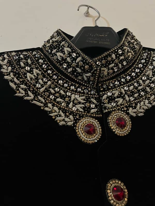 black valvet sherwani 2