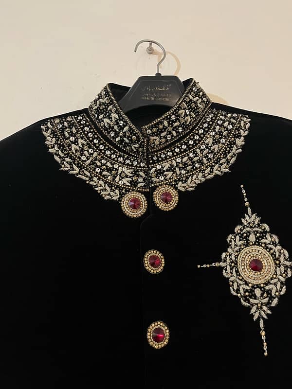 black valvet sherwani 4