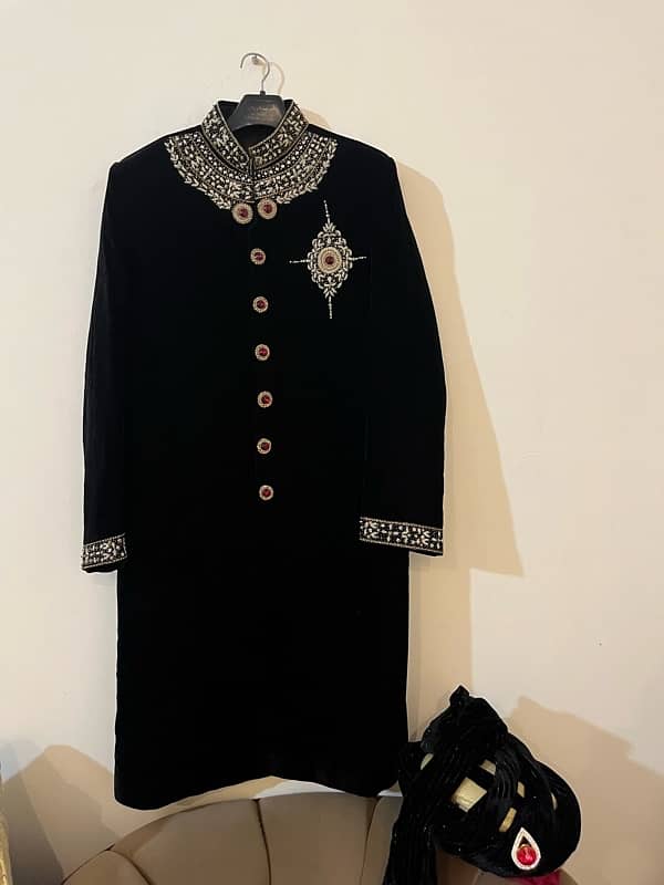 black valvet sherwani 5