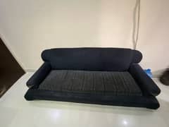 sofa set full black