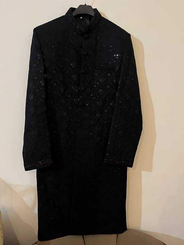 black sherwani 0