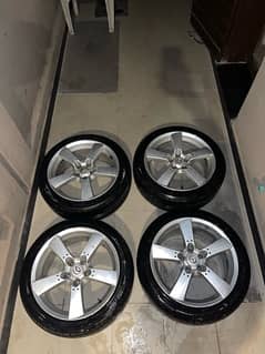 18 Inch RX8 Rims with tyres. 0