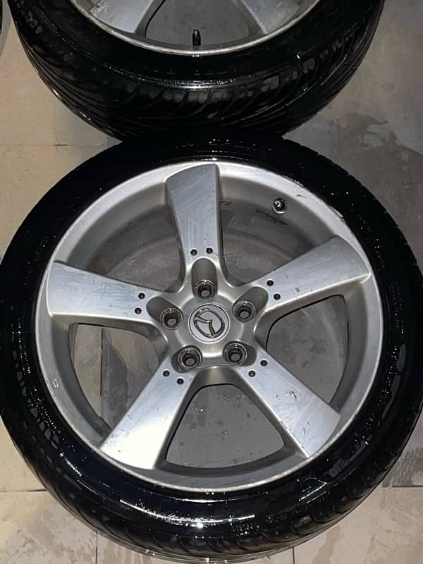 18 Inch RX8 Rims with tyres. 1