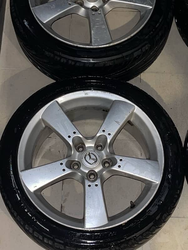 18 Inch RX8 Rims with tyres. 4