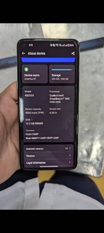 OnePlus 8t 12/256 5