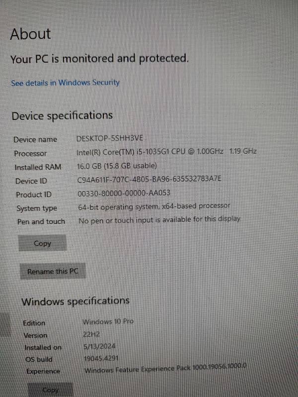 HP AIO i5 10th gen 4